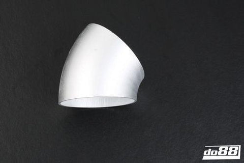 Aluminum pipe 45 degree 100x3 mm, short radius-A3B45G100-NordicSpeed