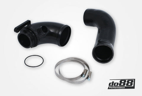 VAG 1.8/2.0 TSI (MQB) Turbo inletpipe, Black hose, Hybrid Turbo, OEM Airbox