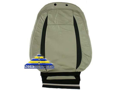 Leather Seat Cover L09 04-05 Beige/Black Front RH Passenger Side Backrest OEM SAAB-12803607-NordicSpeed