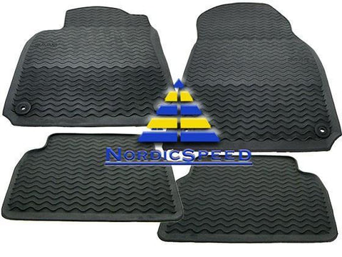 Rubber Floor Mat Set Black 03-07 OEM SAAB-32026121-NordicSpeed