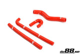 SAAB 9-3 2.0T 2003- Solenoid valve & crankvent hoses Red-NordicSpeed