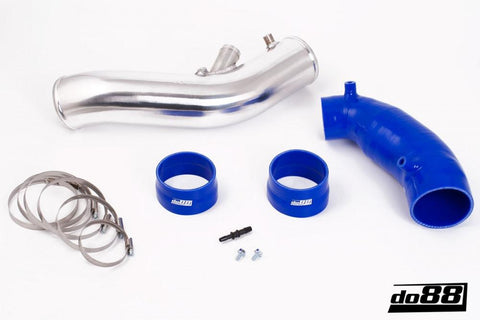 SAAB 9-3 2.8T V6 06-11 Inlet pipe with Blue hoses-IR-100B-NordicSpeed