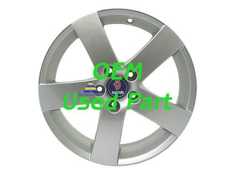 SAAB ALU52 Wheel 5-Spoke EVO 7" x 17" (ET49) 5x110 OEM USED Set of 4-00-400133377S-NordicSpeed