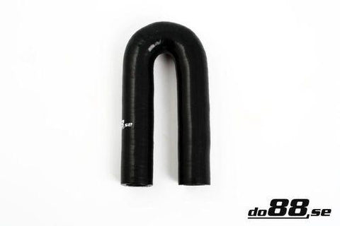 Silicone Hose Black 180 degree 0.75'' (19mm)-SB180G19-NordicSpeed