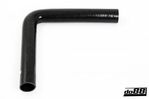 Silicone Hose Black 90 degree long leg 2,25'' (57mm)-SLB90G57-NordicSpeed