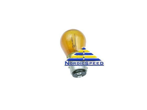 Turn Signal Bulb 1157A Dual Filament Amber Offset OEM Sylvania-0200428-NordicSpeed