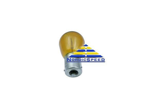Turn Signal Bulb 7507 Amber Single Filament Offset OEM Sylvania-93190465-NordicSpeed