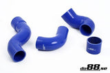 Volvo 700/900 Turbo (w.o AC) Pressure hoses Blue-NordicSpeed