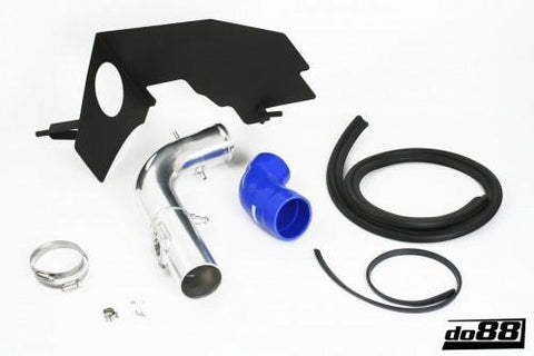 SAAB 9-3 2.0T 2003- Turbo intake system without filter, blue hose-IR-110B-NordicSpeed