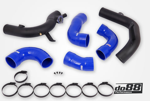 VAG 2.0 TSI EA888 Gen4 (300hp+) do88 IC Pressure pipes, Blue hoses