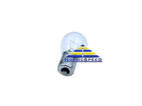 12V/21W 1156 Ba15s Clear Single Filament Bulb OEM Sylvania-93190466-NordicSpeed