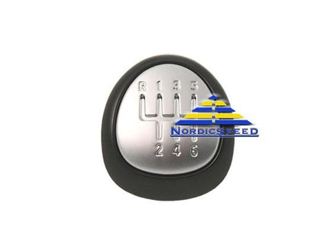 6-Speed Manual Leather Shift Knob Emblem OEM SAAB-55566207-NordicSpeed