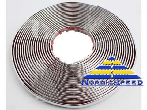 Bumper Chrome Trim Self Adhesive 8m Roll-10.006A-NordicSpeed