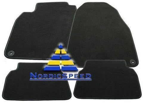 Floor Mat Set Black OEM SAAB-12824109-NordicSpeed