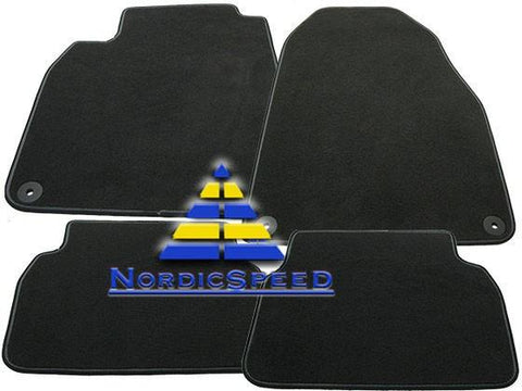 Floor Mat Set Black OEM SAAB-12824105-NordicSpeed