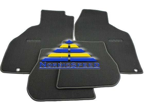 Floor Mat Set "SAAB" Dark Grey 3D/5D OEM SAAB-400109625-NordicSpeed