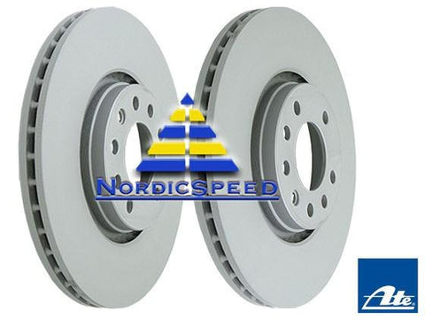 Front Brake Rotors Ventilated Genuine SAAB (308mm) Sold as Pair-9184405-NordicSpeed