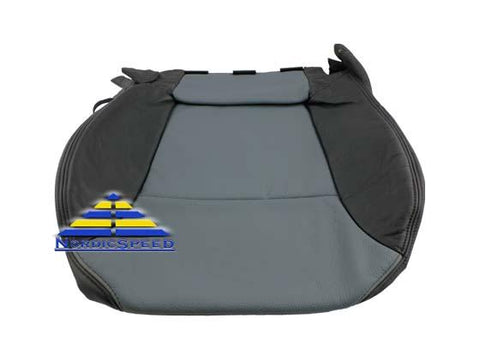 Leather Seat Cover K52 CV Black/Shark Grey Front RH Passenger Side Bottom OEM SAAB