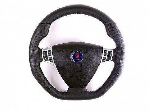 Maptun Performance "Hirsch Style" Leather Steering Wheel 9-3 (03-05)-01-50304FL-W-NordicSpeed