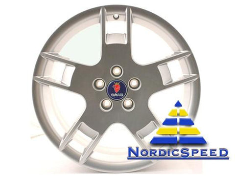 SAAB 5-Spoke Split ALU56 Wheel 18 x 7.5" (ET41) 5X110 Set of 4-12787996-NordicSpeed