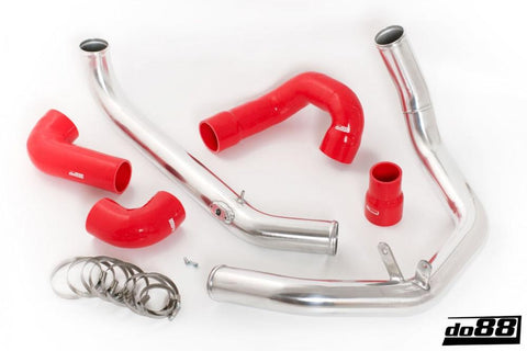 SAAB 9-3 2.0T 2003- do88 IC Pressure pipes with Red hoses-TR-120R-do88-NordicSpeed
