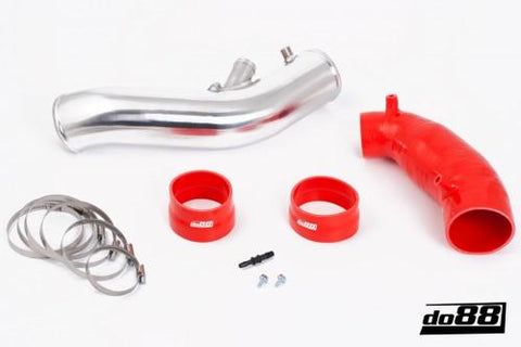 SAAB 9-3 2.8T V6 06-11 Inlet pipe with Red hoses-IR-100R-NordicSpeed