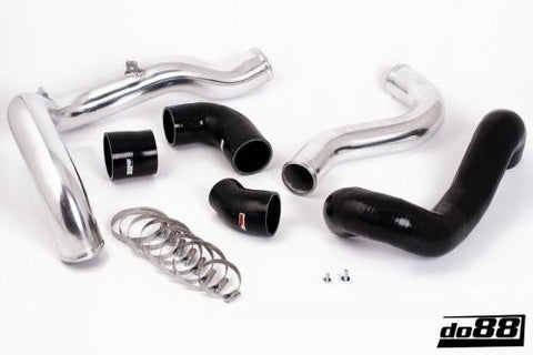 SAAB 9-3 2.8T V6 06-11 Pressure pipes with Black hoses-TR-110S-NordicSpeed