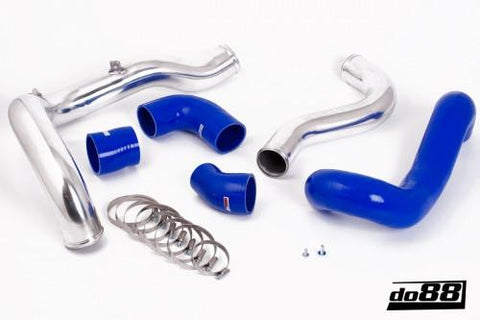 SAAB 9-3 2.8T V6 06-11 Pressure pipes with Blue hoses-TR-110B-NordicSpeed