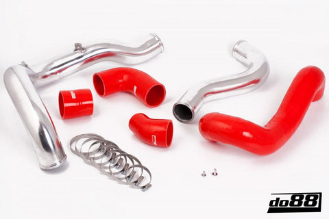 SAAB 9-3 2.8T V6 06-11 Pressure pipes with Red hoses-TR-110R-NordicSpeed