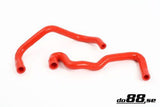 SAAB 9-5 98-03 & 9-3 T7 99-03 Crankcase vent hoses Red-NordicSpeed