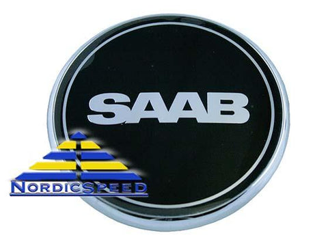 SAAB Hood Emblem Black 68mm OEM SAAB-2100003-NordicSpeed