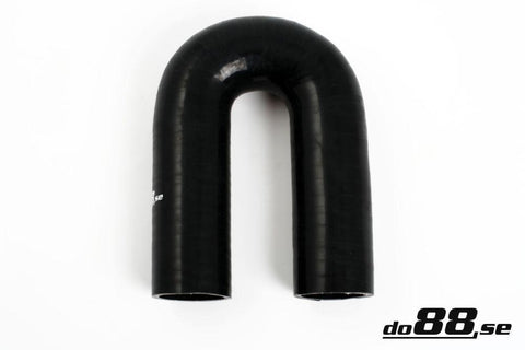 Silicone Hose Black 180 degree 1,5'' (38mm)-SB180G38-NordicSpeed