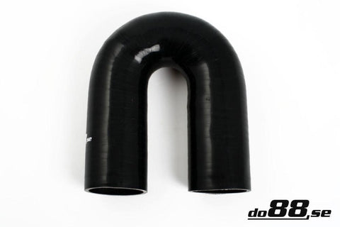 Silicone Hose Black 180 degree 2,375'' (60mm)-SB180G60-NordicSpeed