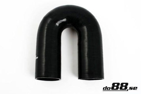 Silicone Hose Black 180 degree 2,5'' (63mm)-SB180G63-NordicSpeed