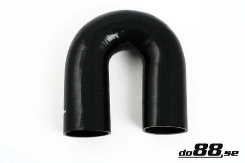 Silicone Hose Black 180 degree 2,875'' (73mm)-SB180G73-NordicSpeed