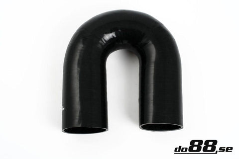 Silicone Hose Black 180 degree 4,5'' (114mm)-SB180G114-NordicSpeed