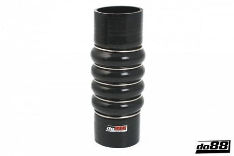Silicone Hose Black 4-Humps 2,5'' (63mm)-SCAC63-NordicSpeed