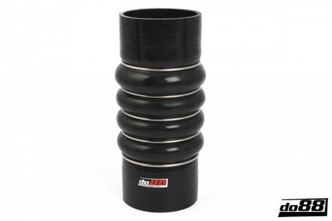 Silicone Hose Black 4-Humps 3'' (76mm)-SCAC76-NordicSpeed
