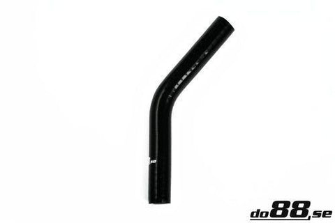 Silicone Hose Black 45 degree 0,25'' (6.5mm)-SB45G6.5-NordicSpeed