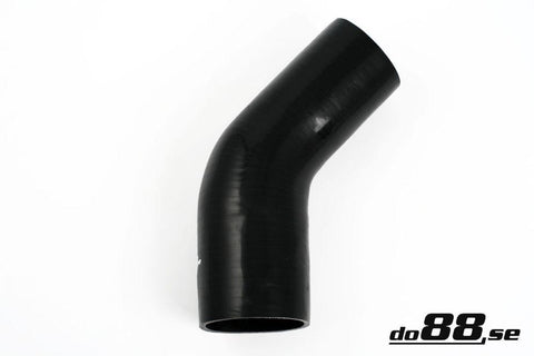 Silicone Hose Black 45 degree 3 - 3,5'' (76 - 89mm)-SBR45G76-89-NordicSpeed