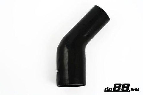 Silicone Hose Black 45 degree 3 - 4'' (76 - 102mm)-SBR45G76-102-NordicSpeed