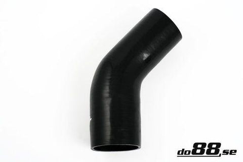 Silicone Hose Black 45 degree 3,125 - 3,5'' (80-89mm)-SBR45G80-89-NordicSpeed