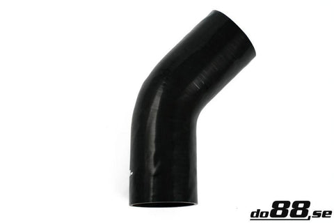 Silicone Hose Black 45 degree 4,25'' (108mm)-SB45G108-NordicSpeed