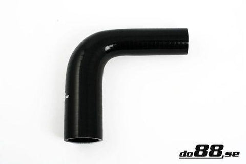 Silicone Hose Black 90 degree 1 - 1,375'' (25 - 35mm)-SBR90G25-35-NordicSpeed
