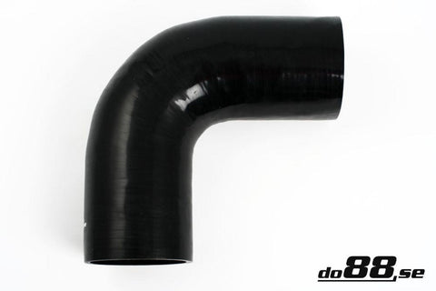 Silicone Hose Black 90 degree 4,5'' (114mm)-SB90G114-NordicSpeed