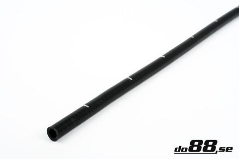Silicone Hose Black straight length 0,375'' (9,5mm)-SL9.5-NordicSpeed