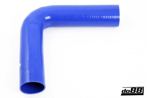 Silicone Hose Blue 90 degree long leg 2,5'' (63mm)-BLB90G63-NordicSpeed