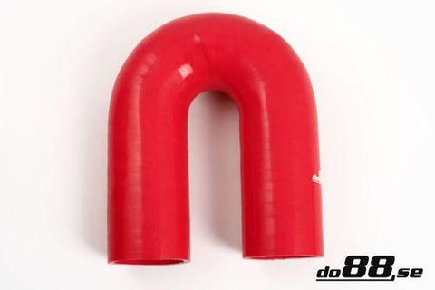 Silicone Hose Red 180 degree 1'' (25mm)-RB180G25-NordicSpeed