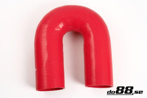 Silicone Hose Red 180 degree 2,5'' (63mm)-RB180G63-NordicSpeed