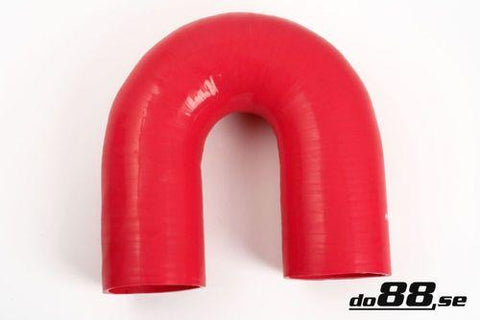 Silicone Hose Red 180 degree 3,125'' (80mm)-RB180G80-NordicSpeed